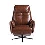  Sessel Leder Schokoladenbraun 1
