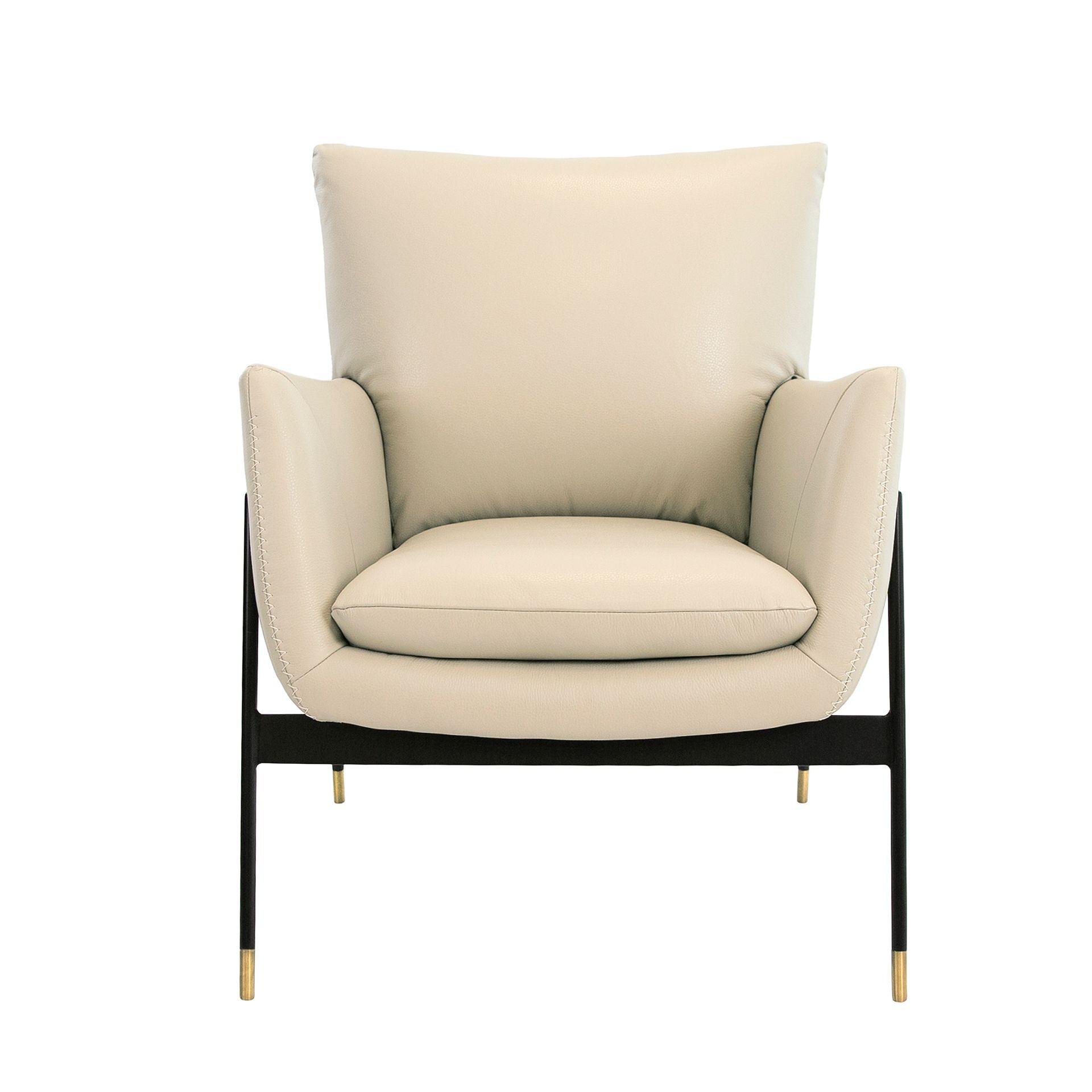 Armchair Leather Cream 1