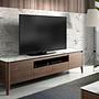 Lowboard Walnut wood Marble look 2
