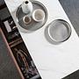 Coffee table walnut wood marble optics 4