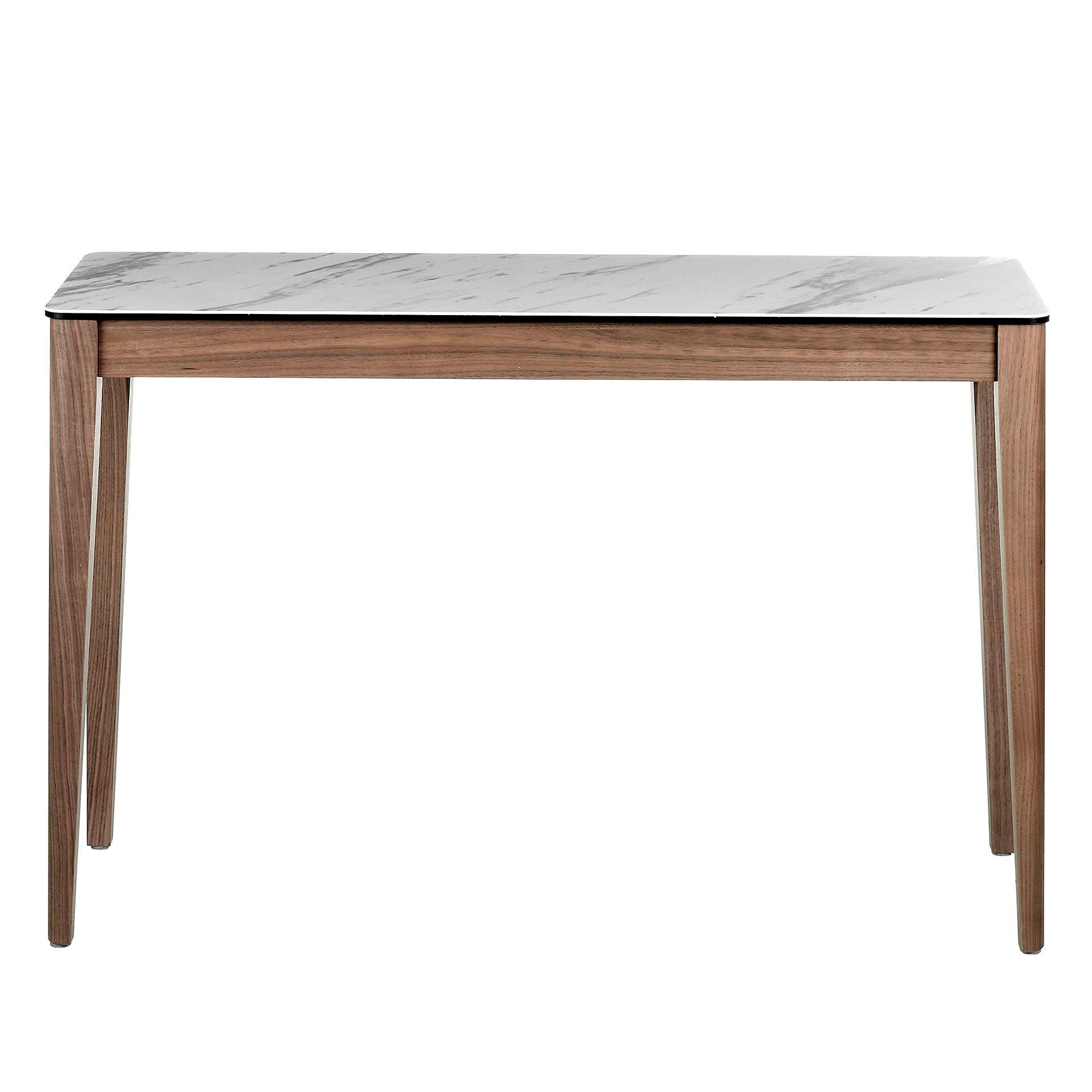 Console Walnut wood Marble look 1