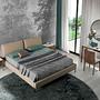 Console Walnut wood Marble look 3