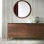 Sideboard walnut wood marble look 2
