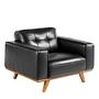 Chester Sessel Leder Schwarz 0