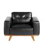 Chester armchair Leather Black 1