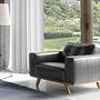 Chester armchair Leather Black 2
