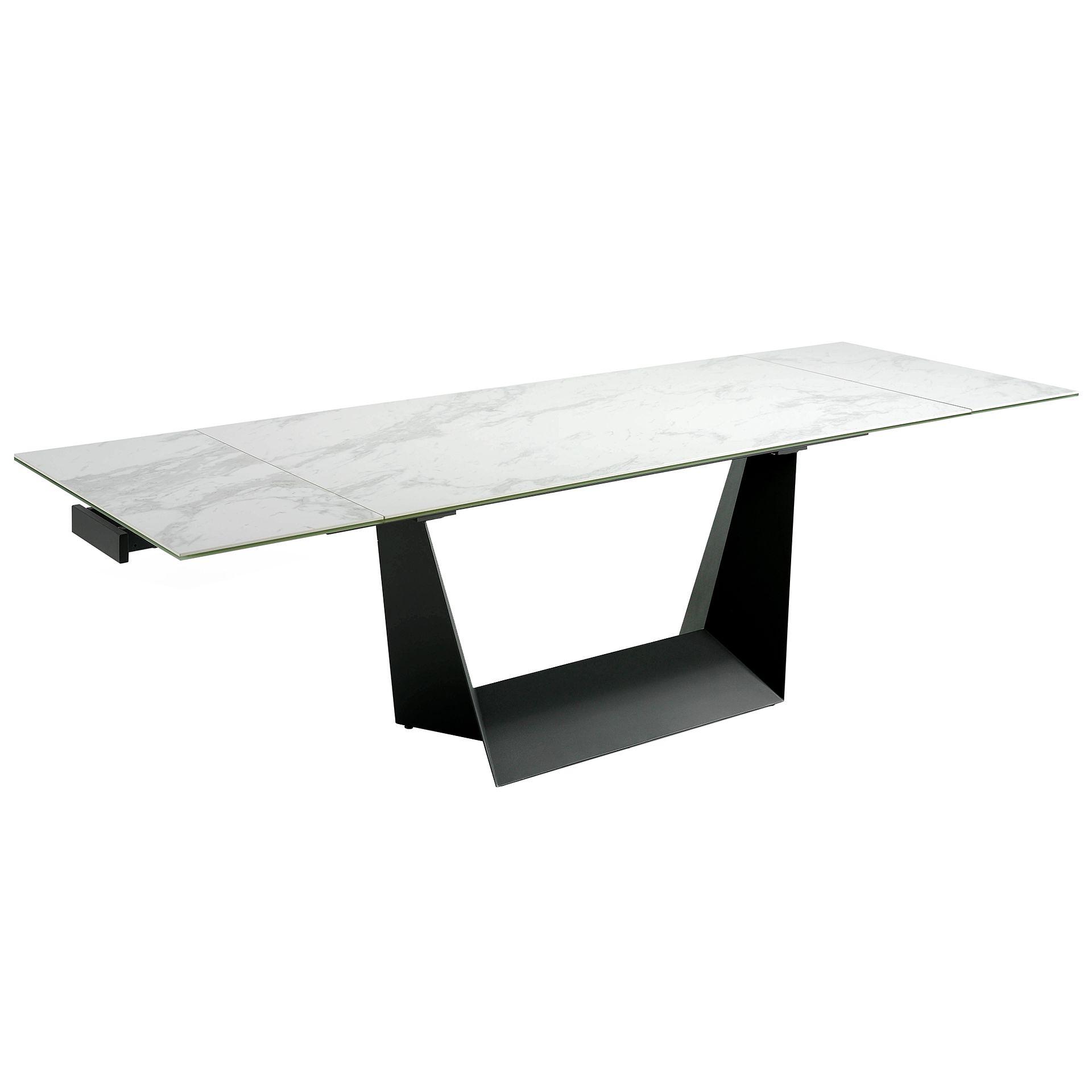 Dining table Black steel Porcelain-marble 0