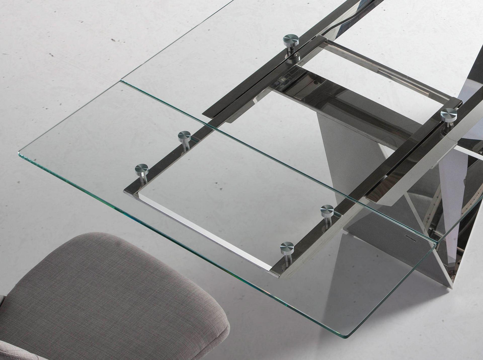 Esstisch Glas/Stahl 4