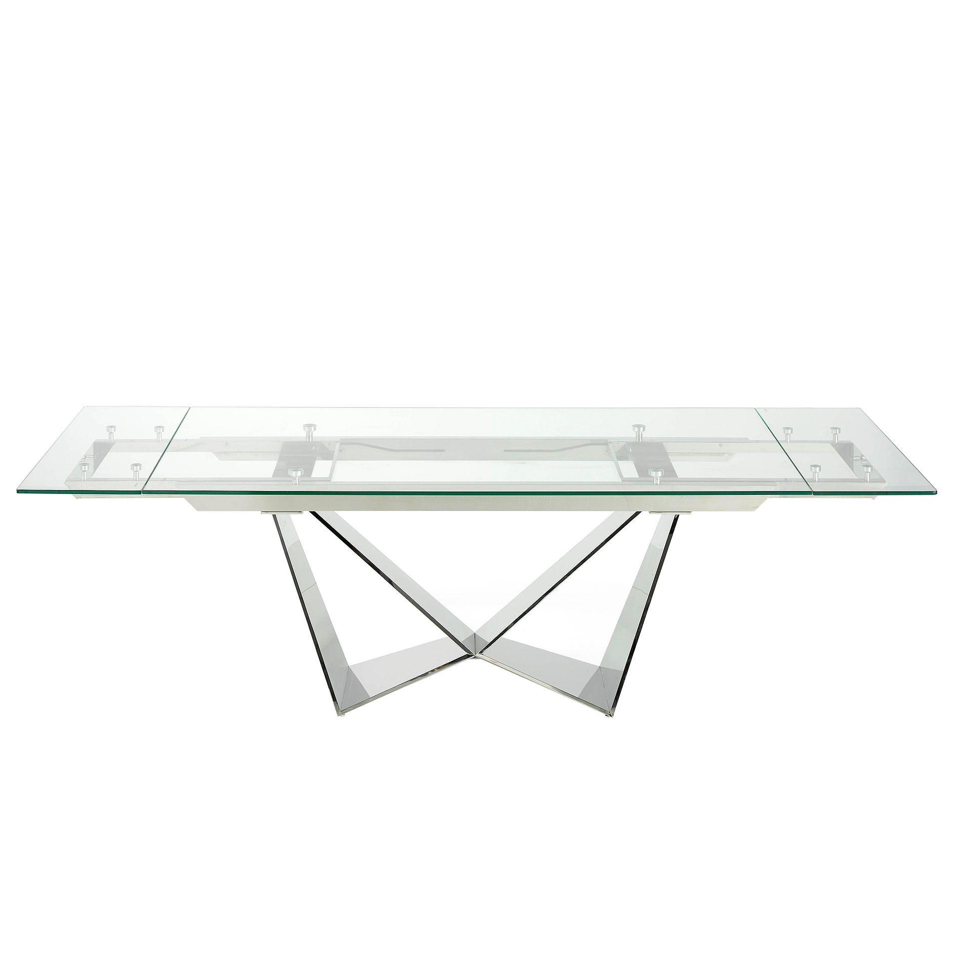 Esstisch Glas/Stahl 6
