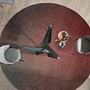 Round dining table Glass/Black steel Ø 150cm 6