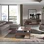 Sideboard Mirror effect Walnut wood Black 3