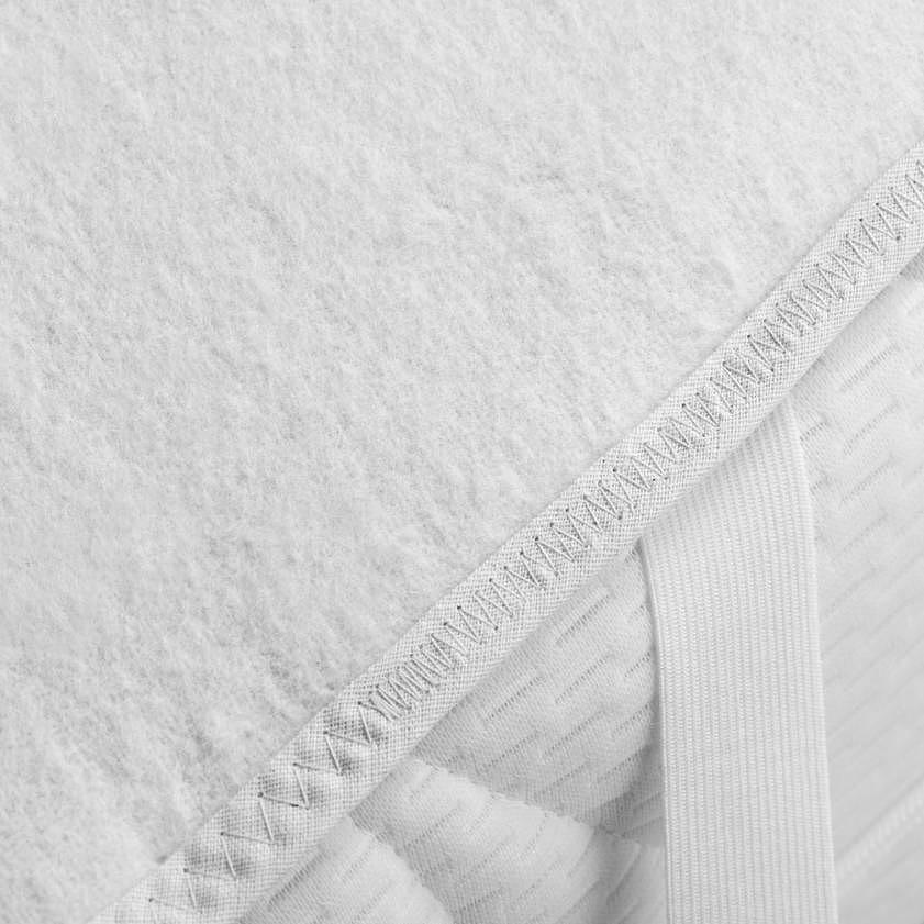Twisted Yarn Calmuc Mattress Topper Cotton White 80x200cm 1