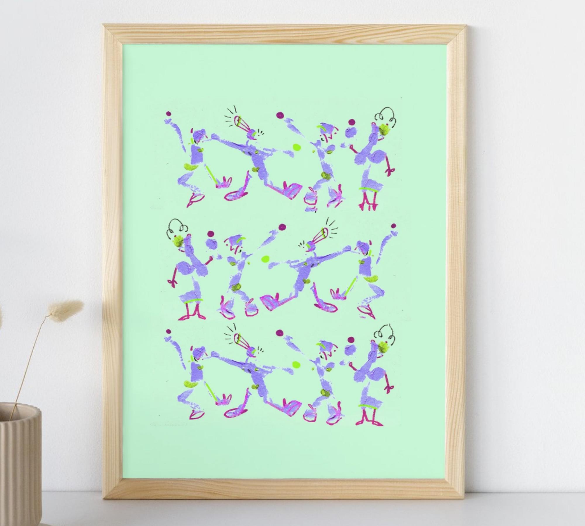 Multitude Kunstdruck Mehrfarbig 2