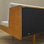 Eichensofa Weiß Braun 1960er Jahre 5