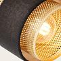 4-light ceiling light Grove iron mixed fabric 4