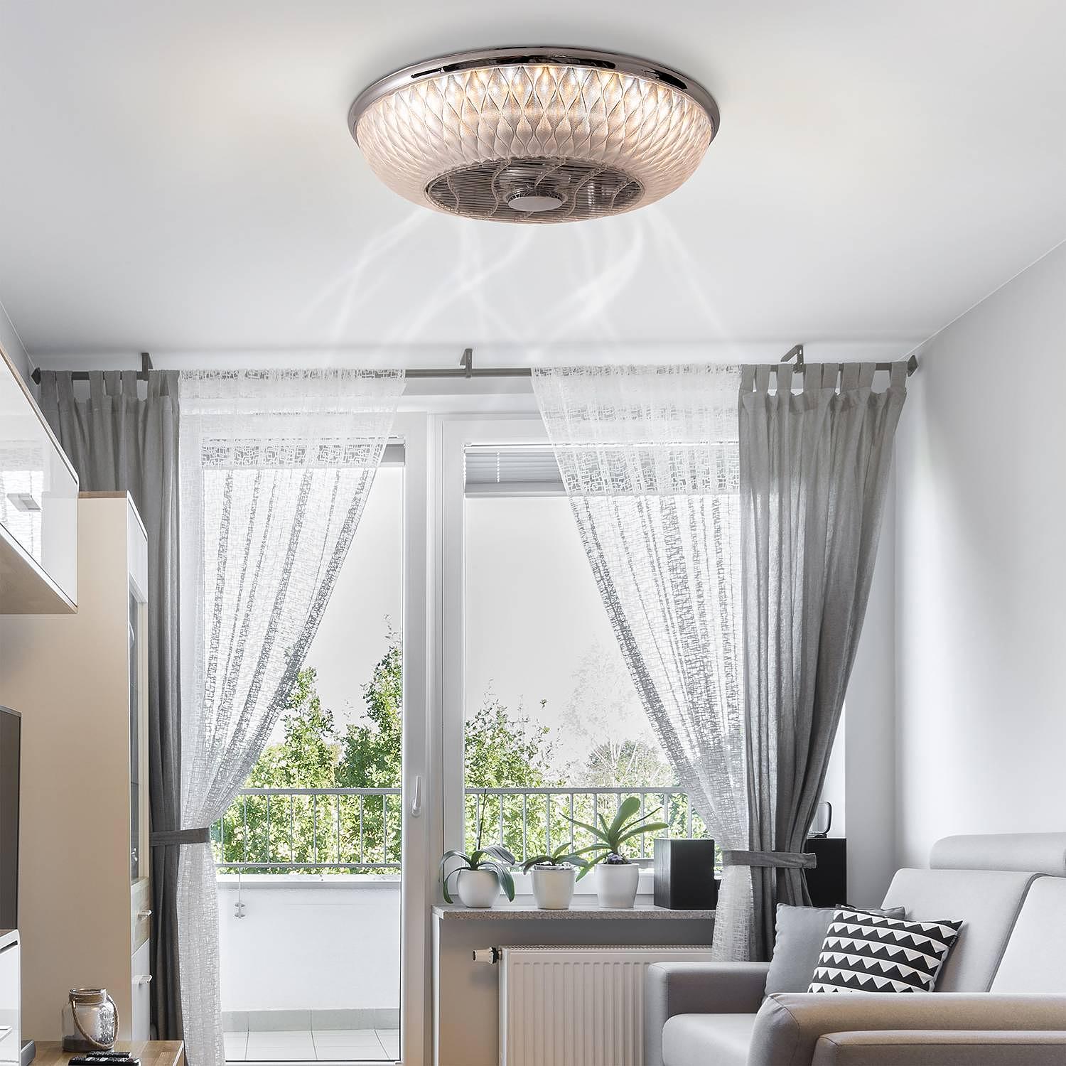 1-Light Viento LED Ceiling Light Acrylic Glass Iron  2