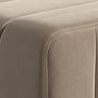 Curt 4 Modular Sofa-Set 2-Sitzer Braun 2x Curt-Kissen 60x30 3
