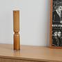 Glass vase brown 1980s 5