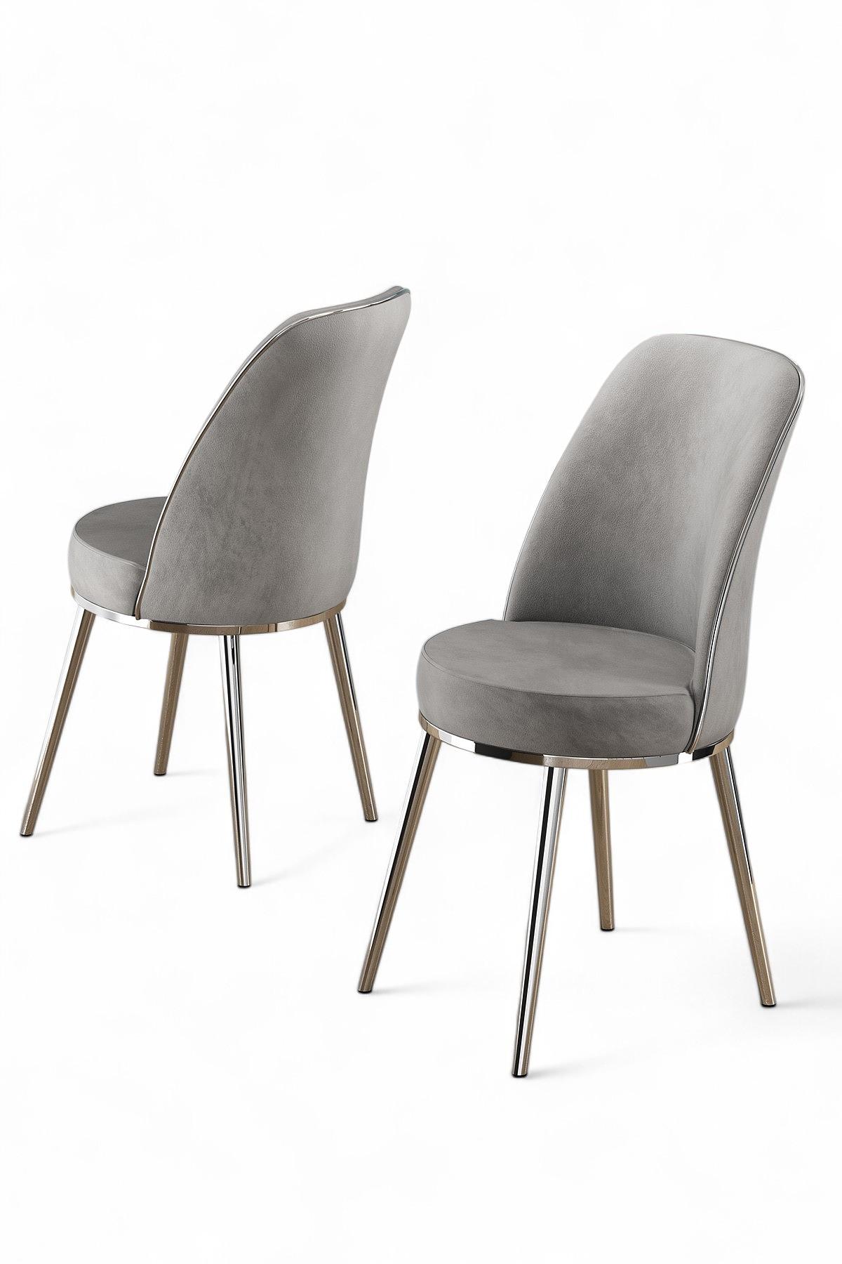 2x Pefa chair set Gray Chrome 0