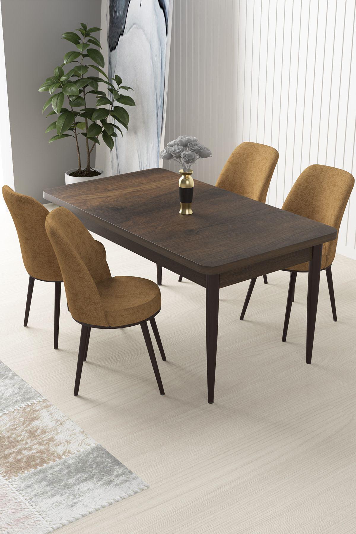 Nil Dining Room Set Baroque and Cappuccino 1