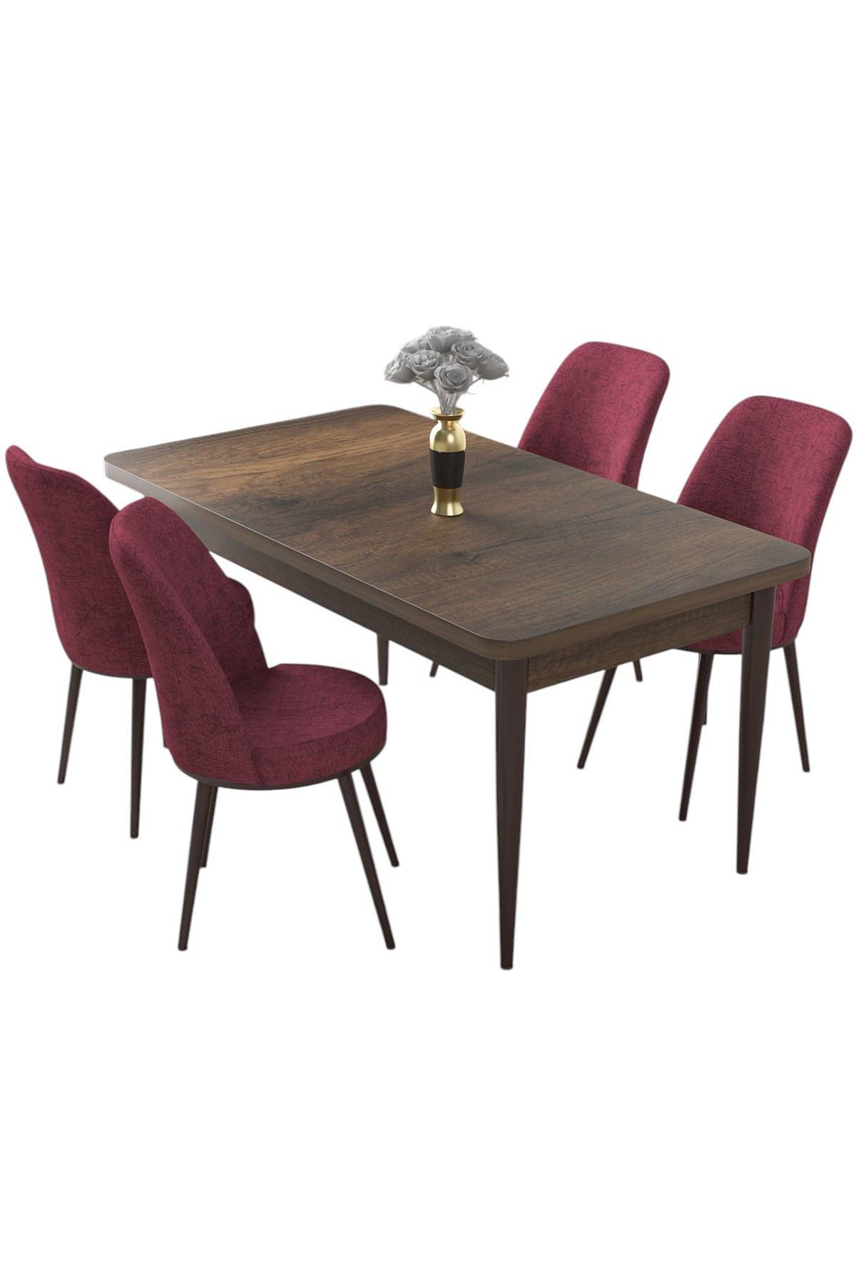 Nil Dining-set Baroque and Burgundy 2