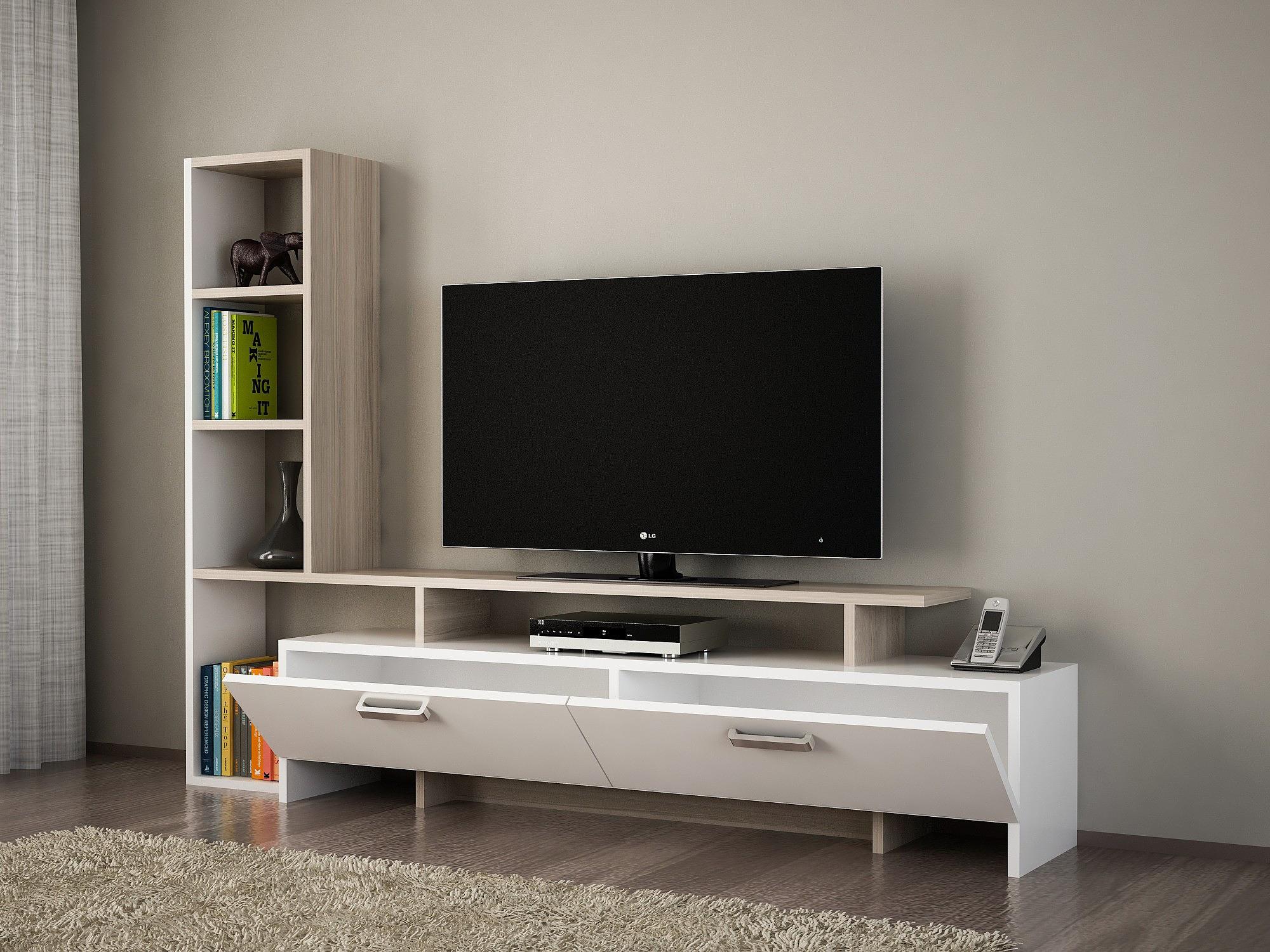 Şimal TV-Möbel Weiß Cordoba 2