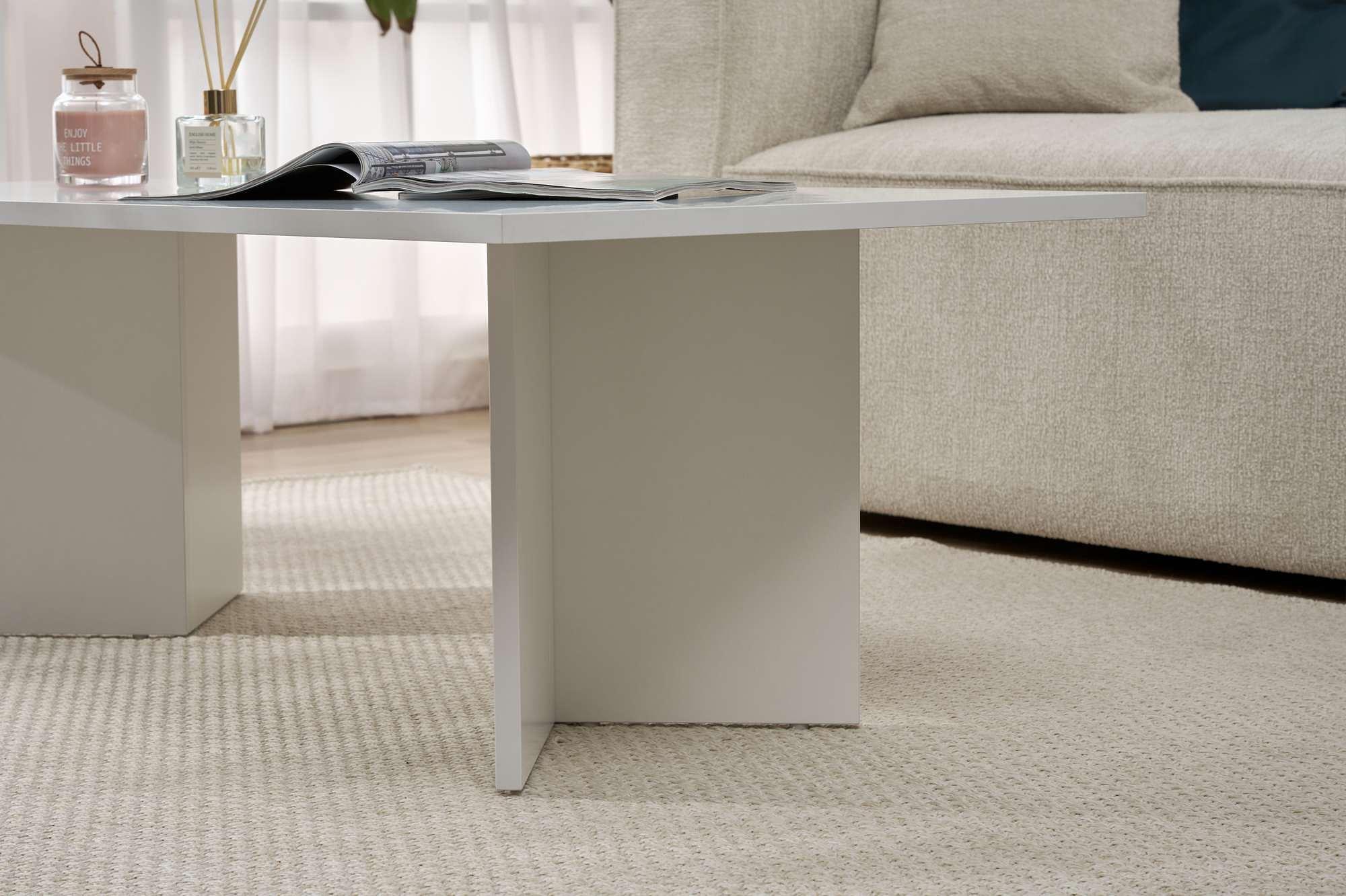 Sabin Coffee Table White 4
