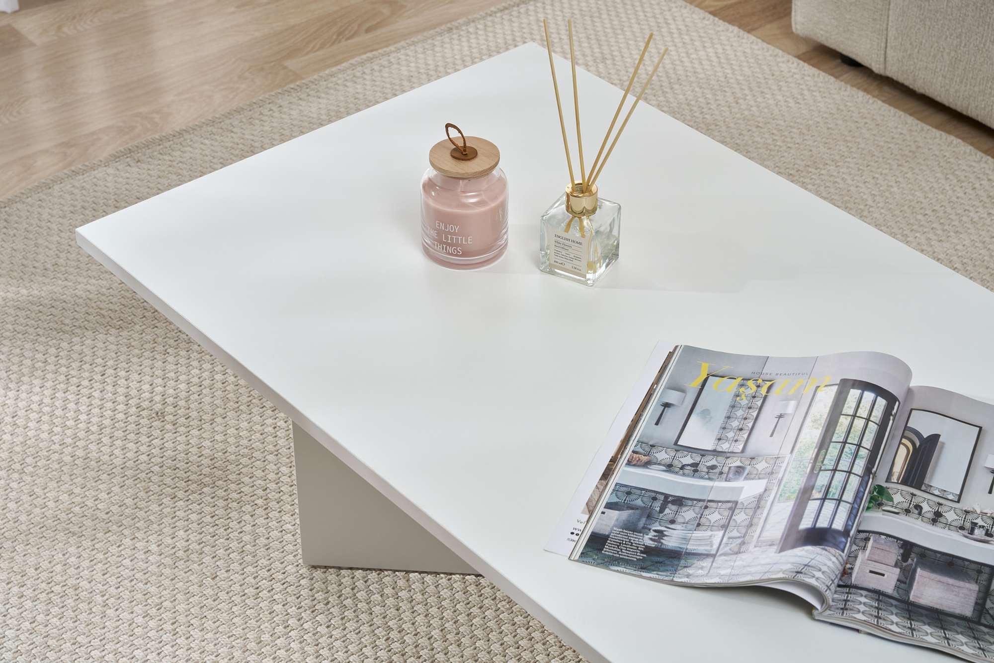 Sabin Coffee Table White 5