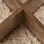 Aeris Coffee table Walnut Transparent Ø75cm 4