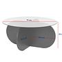 Aeris Couchtisch Holzschwarz Transparent Ø75cm 7