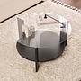 Clara Coffee table Woodblack Transparent Ø75cm 3
