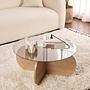 Aeris Couchtisch Saphir Eiche Rauch Ø75cm 1