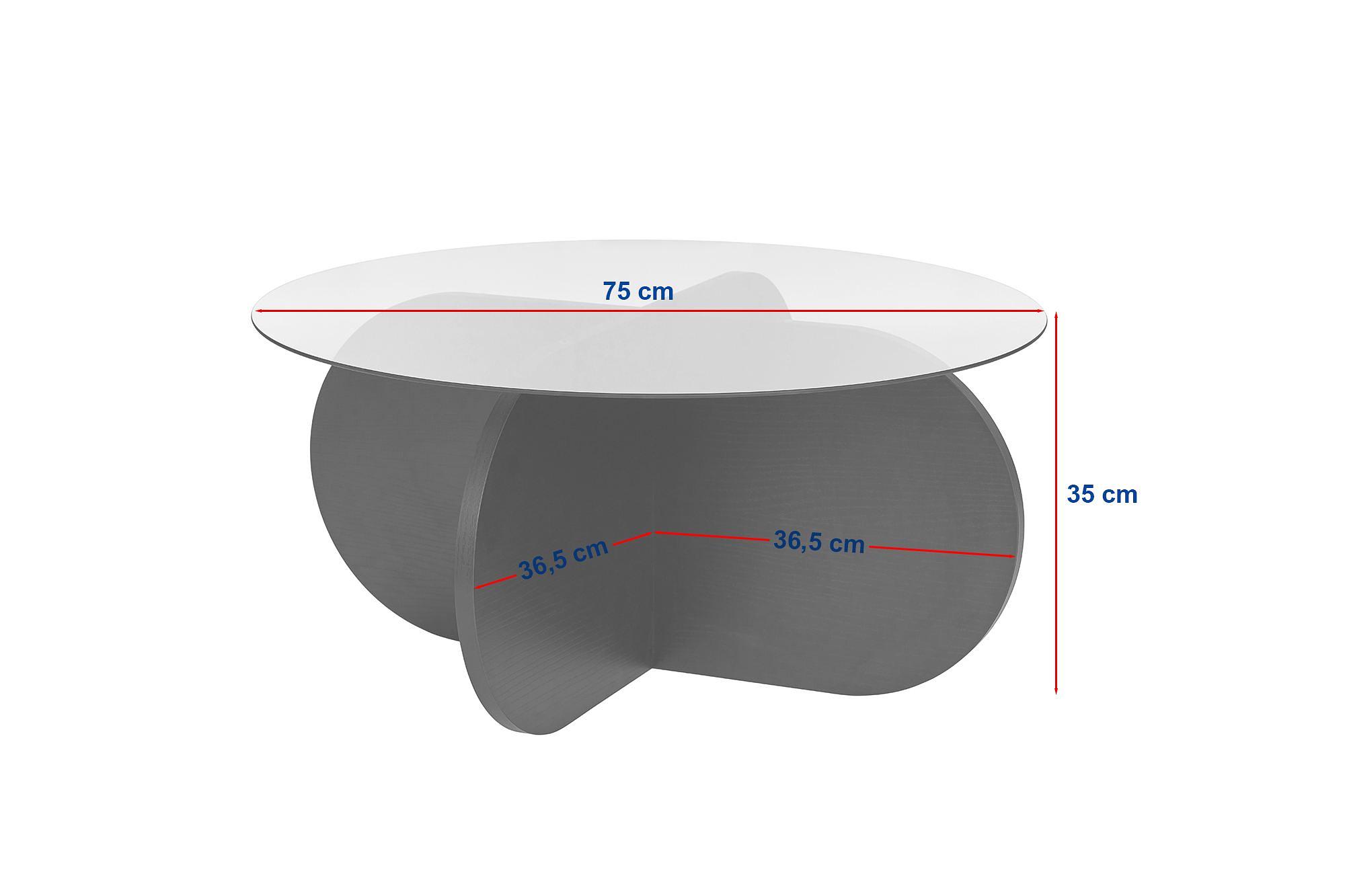 Aeris Coffee table Sapphire Oak Smoked Ø75cm 7