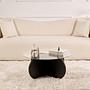 Aeris Couchtisch Holzschwarz Rauch Ø75cm 2