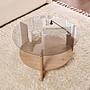 Clara Couchtisch Saphir Eiche Rauch Ø75cm 3