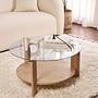 Clara Couchtisch Saphir Eiche Rauch Ø75cm 1