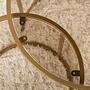 2x Gold Coffee Table Set Gold Transparent Ø80cm Ø60cm Ø42cm 5