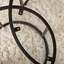 2x Gold Coffee Table Set Gold Transparent 80cm Ø60cm Ø42cm 5
