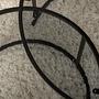 2x Aurum Set di tavolini Nero Grigio Ø80cm Ø60cm 5