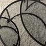 3x Aurum Coffee Table Set Black Grey Ø80cm Ø60cm Ø42cm 5