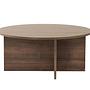 Soleil Coffee Table Walnut Ø90 cm 0