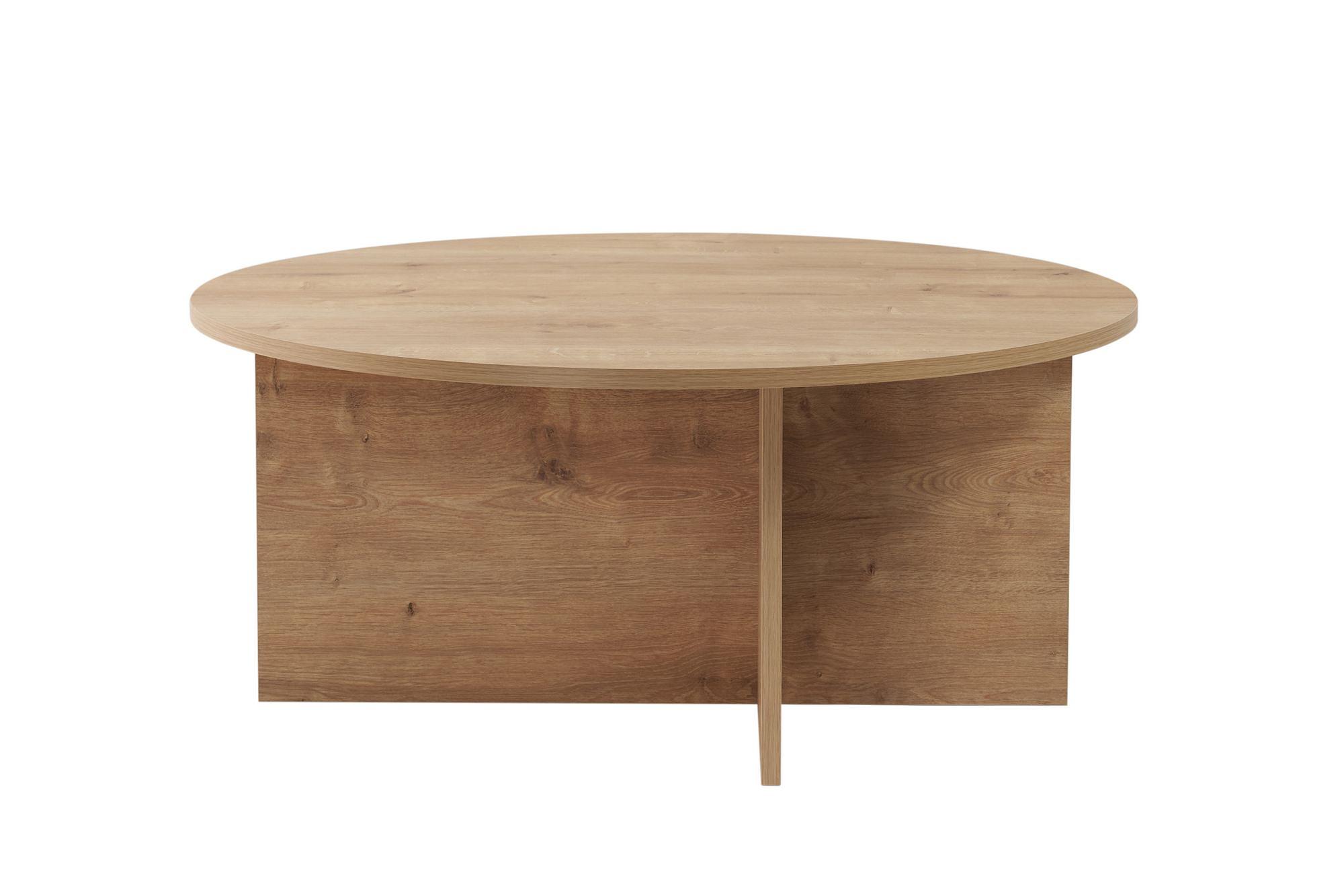 Soleil Coffee Table Sapphire Oak Ø90 cm 6