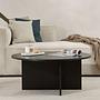 Soleil Couchtisch Holzschwarz Ø90 cm 1