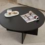 Soleil Coffee table woodblack Ø90 cm 3