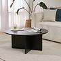 Soleil Coffee table woodblack Ø90 cm 2
