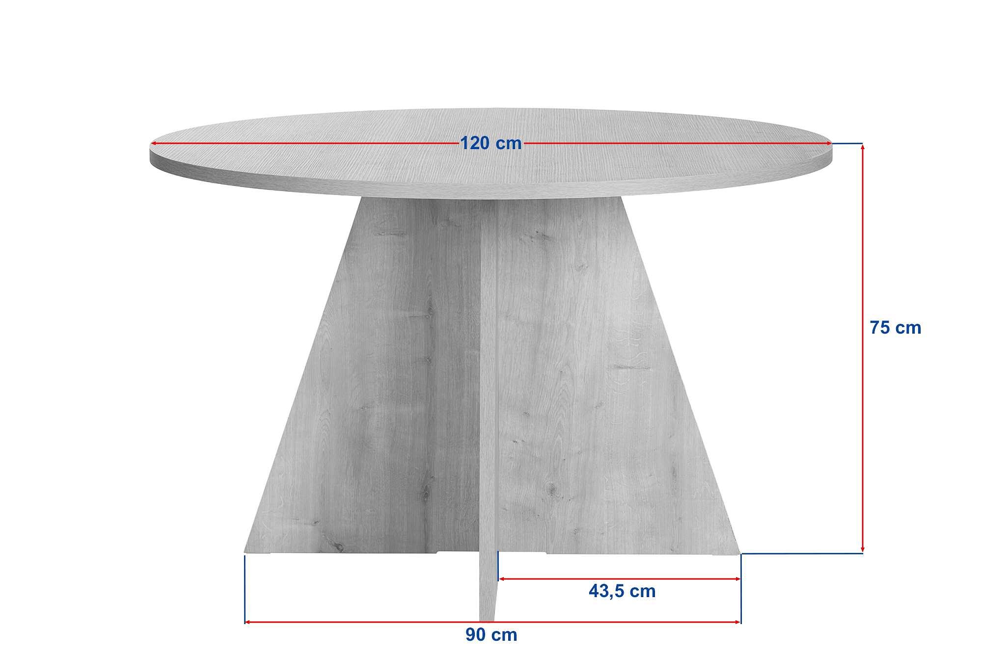 Virella Dining table Sapphire-oak Ø120 cm 7
