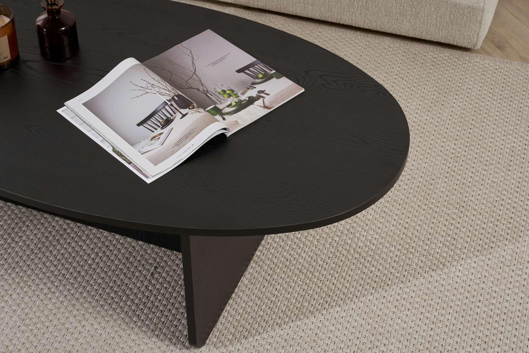 Orba Coffee Table Wood Black 6
