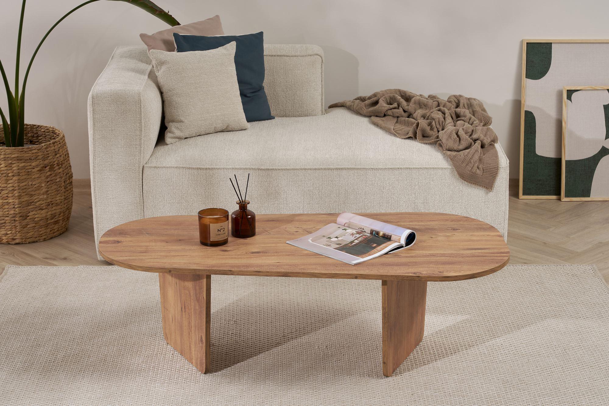 Ovalis Couchtisch Atlantische Kiefer 1