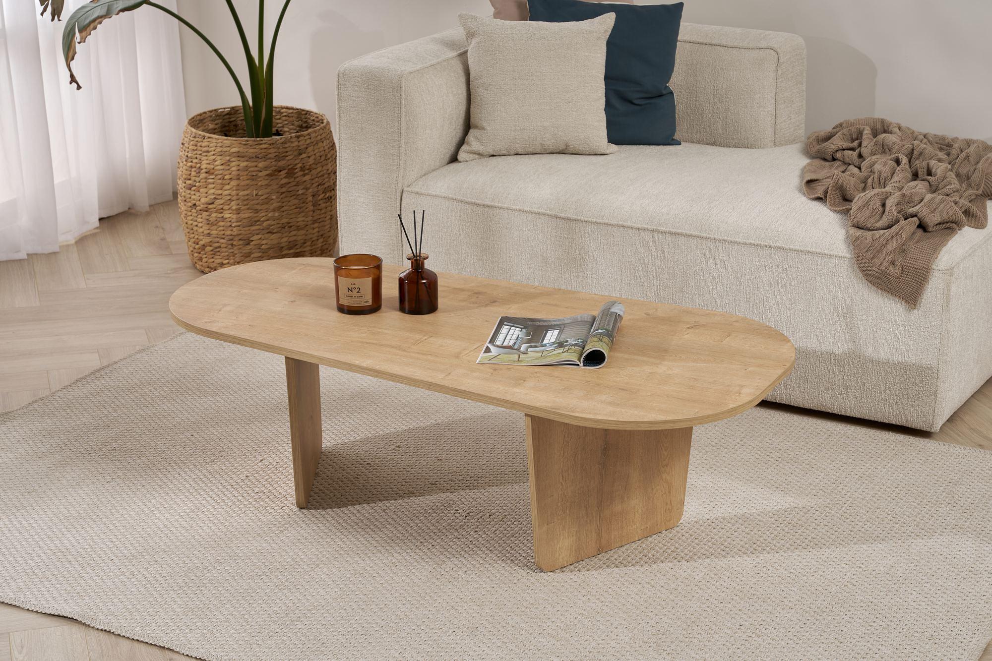 Ovalis Coffee Table Oak 2