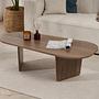 Oval Coffee Table Walnut 2
